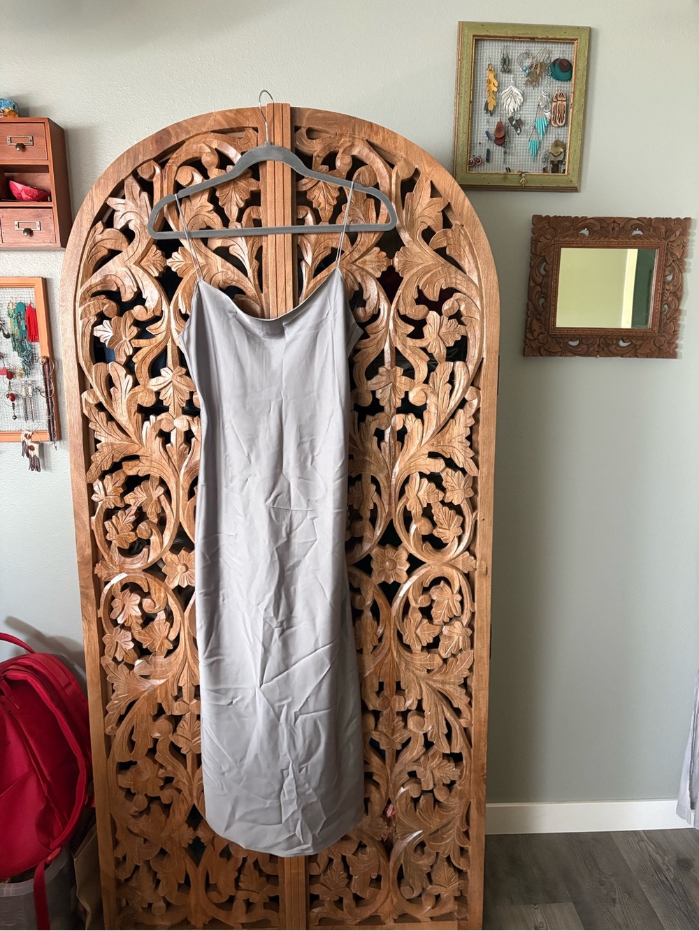 Women’s Slip Dress — Light Gray